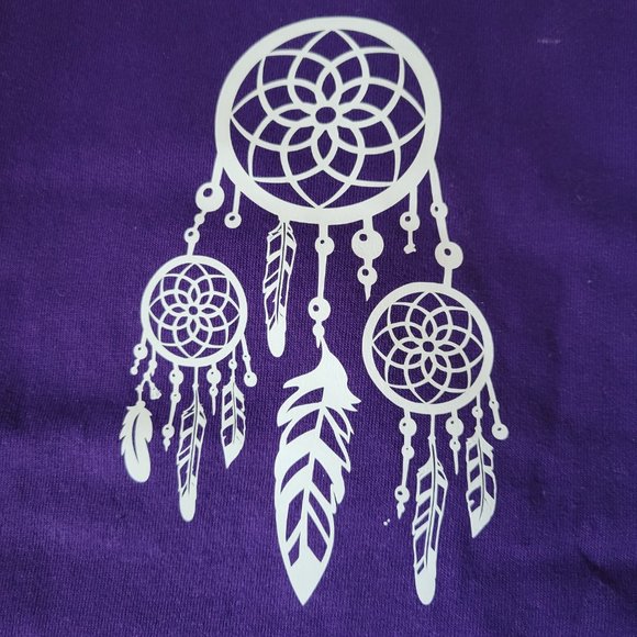 Dream Catcher Print Crew Neck T-Shirt - Picture 2 of 7